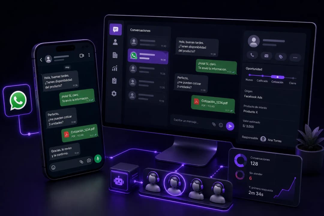  CRM para WhatsApp: deja de perder clientes en el chat