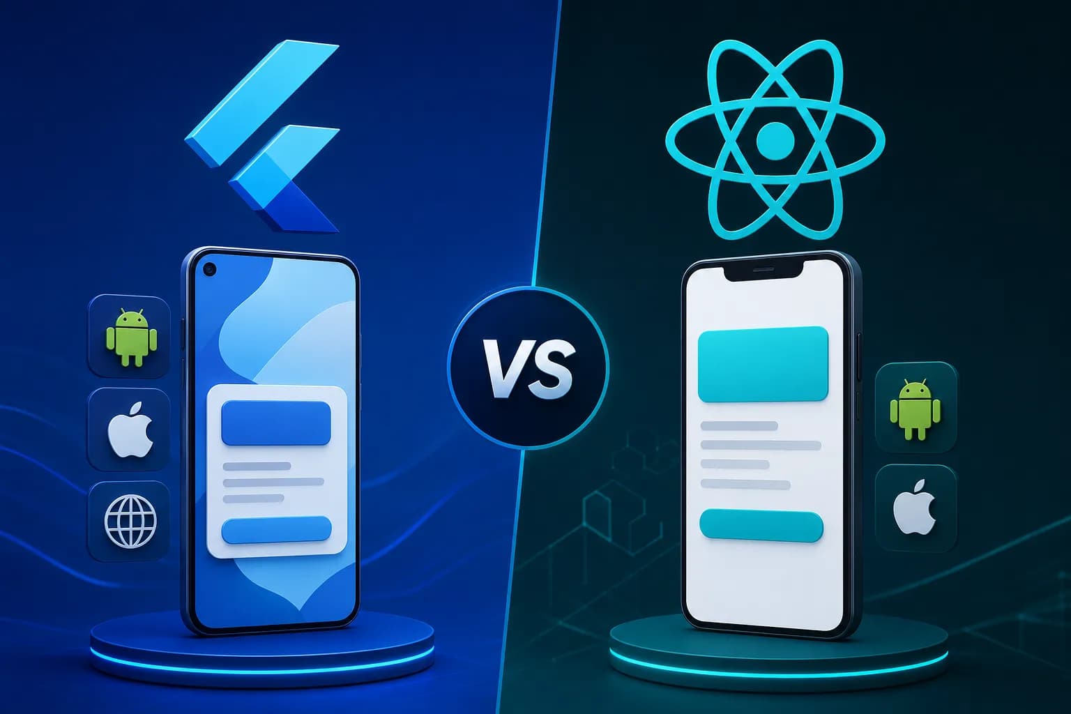 Flutter vs React Native para apps fintech