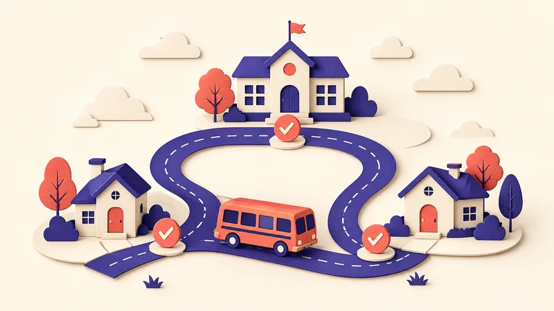 Transporte escolar: mensualidades al día