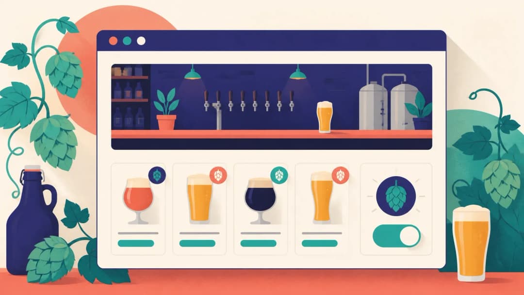 Página web para cervecería artesanal