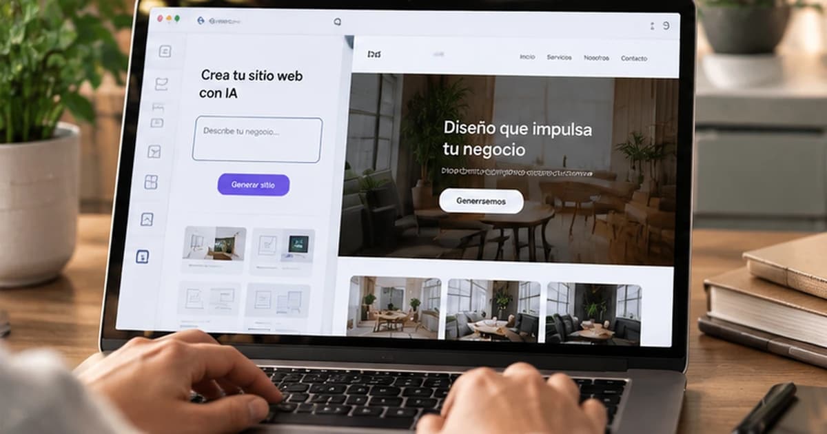 Crear página web con IA: qué sí te da y qué no
