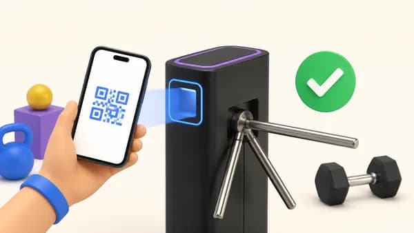 Control de acceso con QR para gimnasios